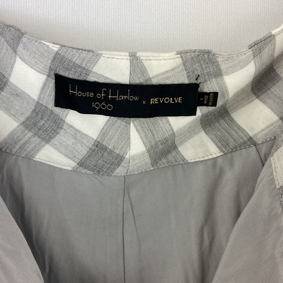House of Harlow 1960 x REVOLVE Gray Plaid Cropped Pants Size S from REVOLVE - Picture 7 of 7